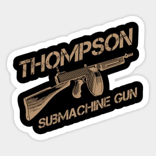 Thompson Submachine Gun | World War 2 Weapon Sticker